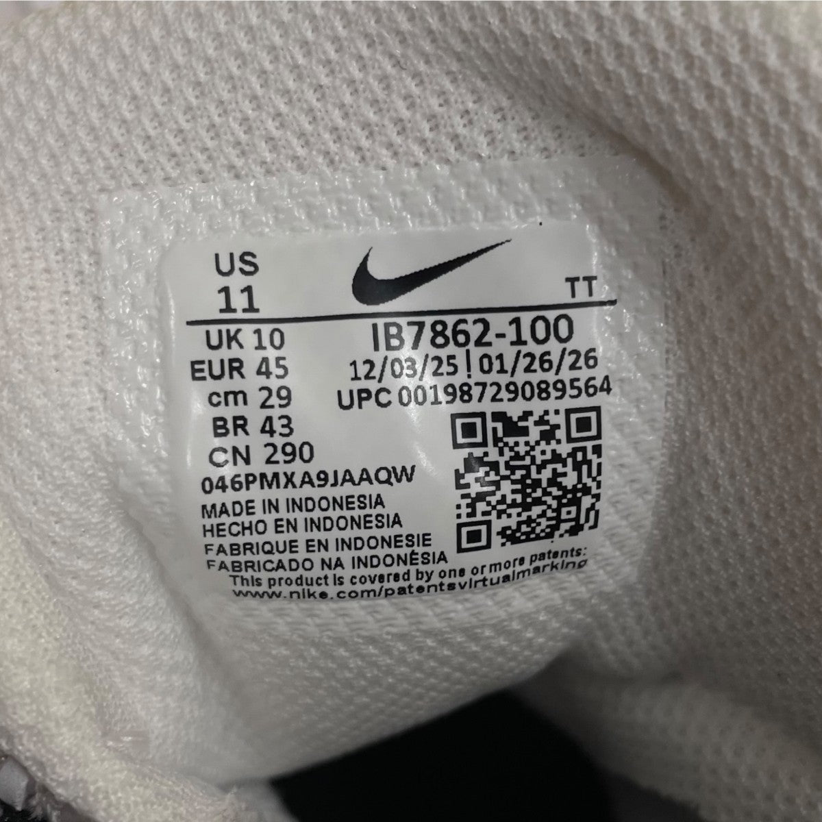 NIKE Air Max 96 Big Bubbleエアマックス96ビッグバブル スニーカーIB7862 100 古着・中古-6枚目のアイテム画像