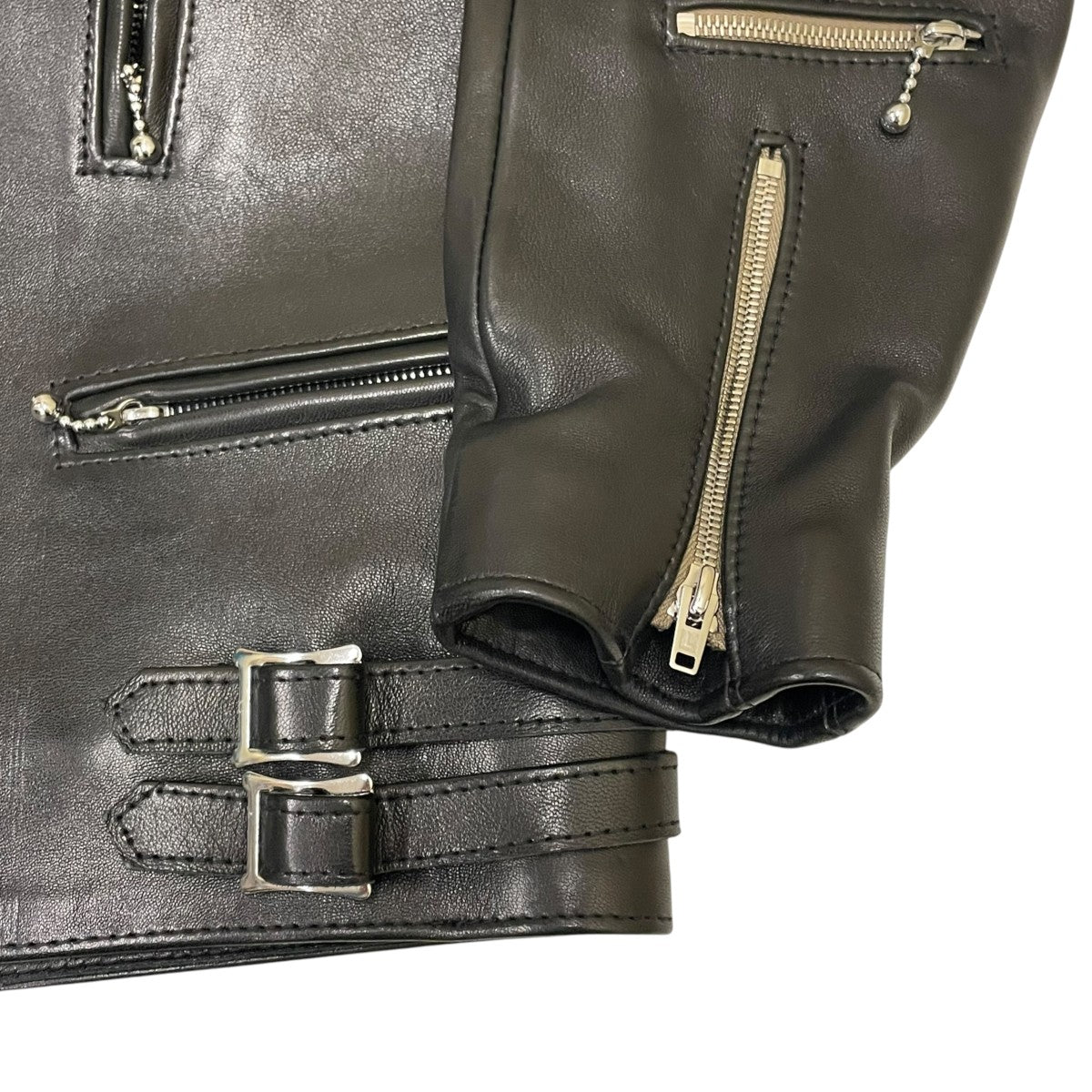 Lewis Leathers 391 Lightningレザーダブルライダースジャケット 古着・中古-4枚目のアイテム画像