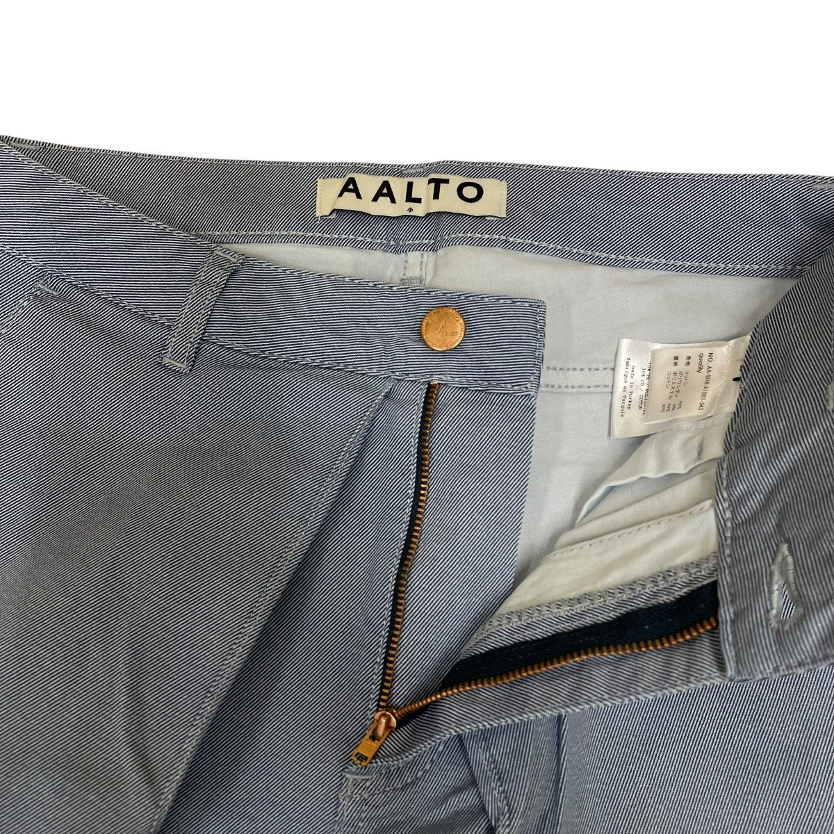 AALTO 裾ヒリンジプリーツジーンズコットンパンツAA SS18 A1DE1 543 古着・中古-5枚目のアイテム画像