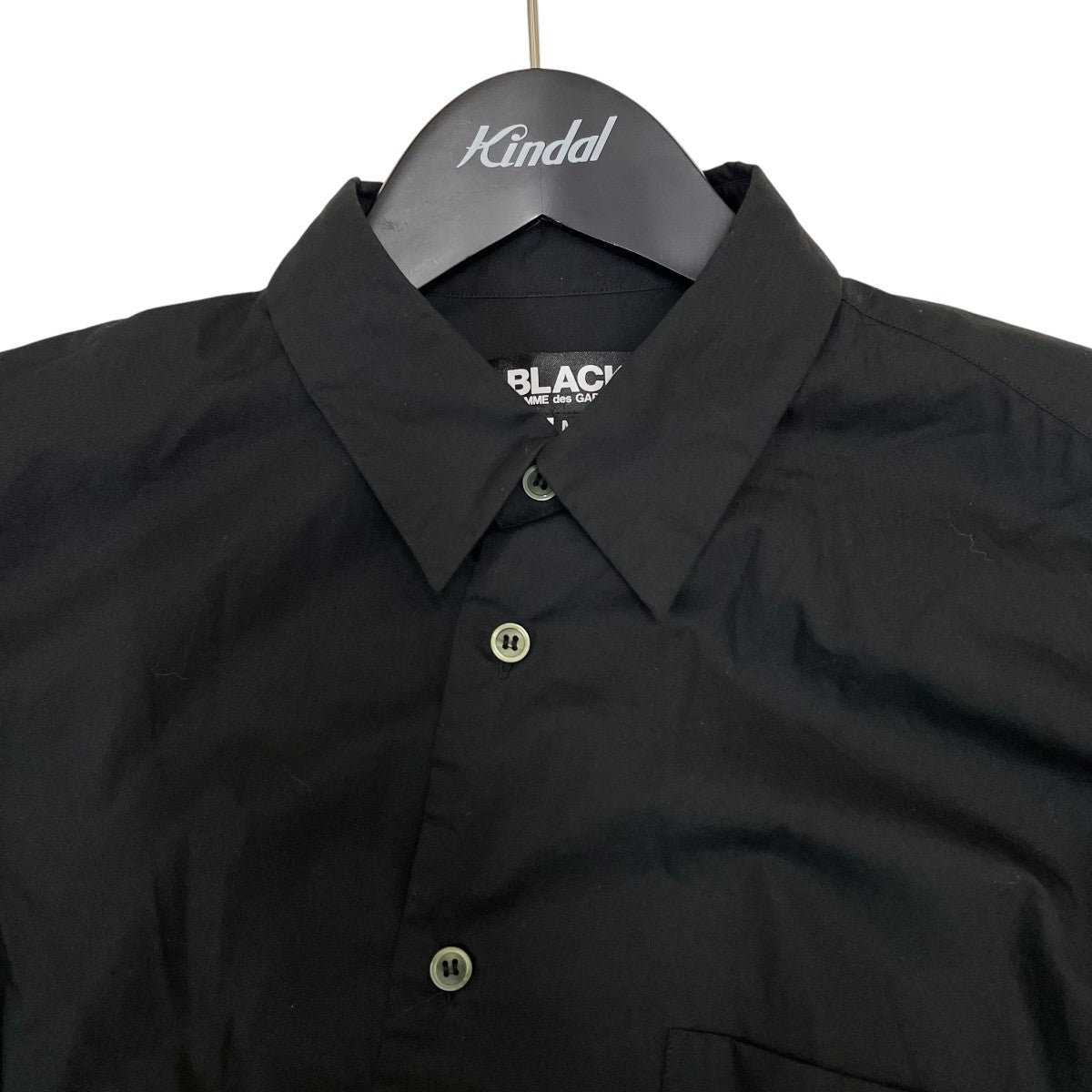 BLACK COMME des GARCONS AD2015 斜めボタン長袖シャツ1Q-B001 古着・中古-3枚目のアイテム画像