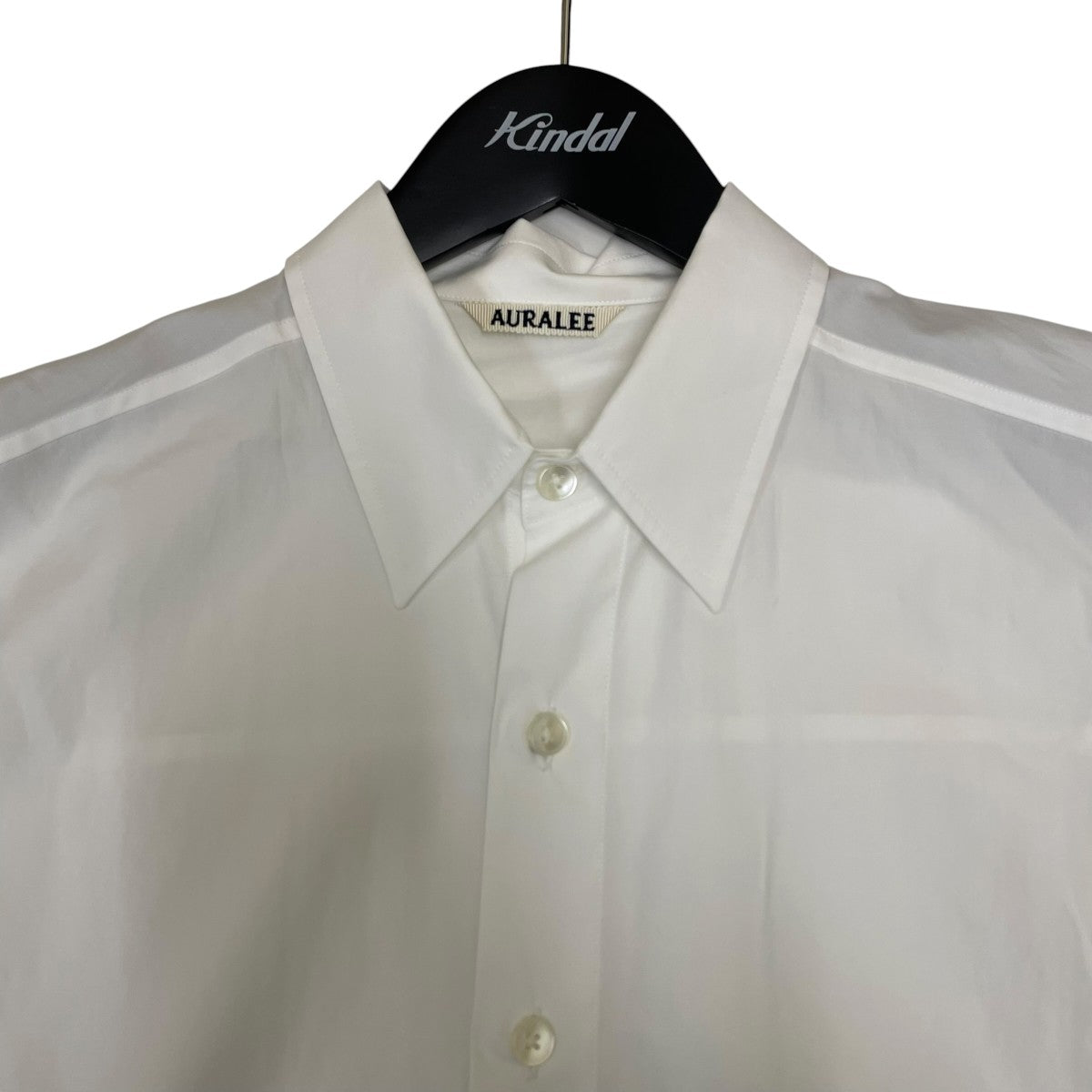 AURALEE WASHED FINX TWILL BIG SHIRT長袖シャツA25AS02TN 古着・中古-3枚目のアイテム画像