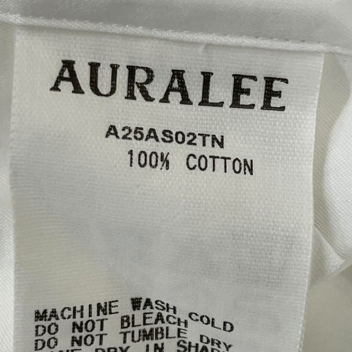 AURALEE WASHED FINX TWILL BIG SHIRT長袖シャツA25AS02TN 古着・中古-5枚目のアイテム画像
