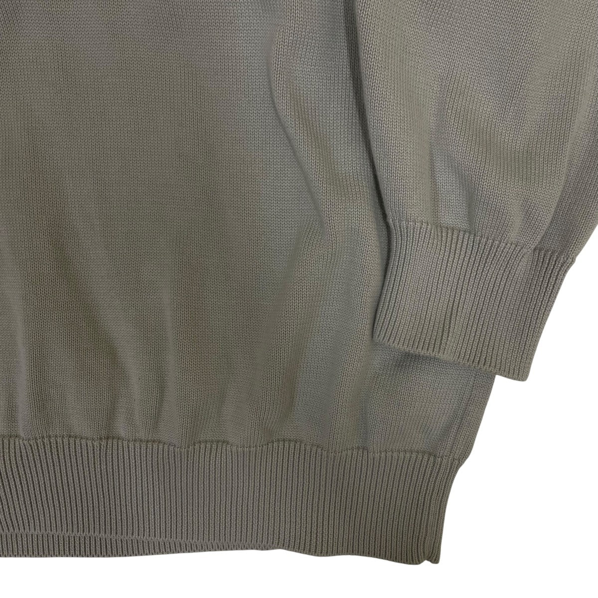 21SSAGING COTTON POLO エイジングコットン 長袖ポロニットスビンゴールド 無地 長袖ポロシャツBN-21SM-013