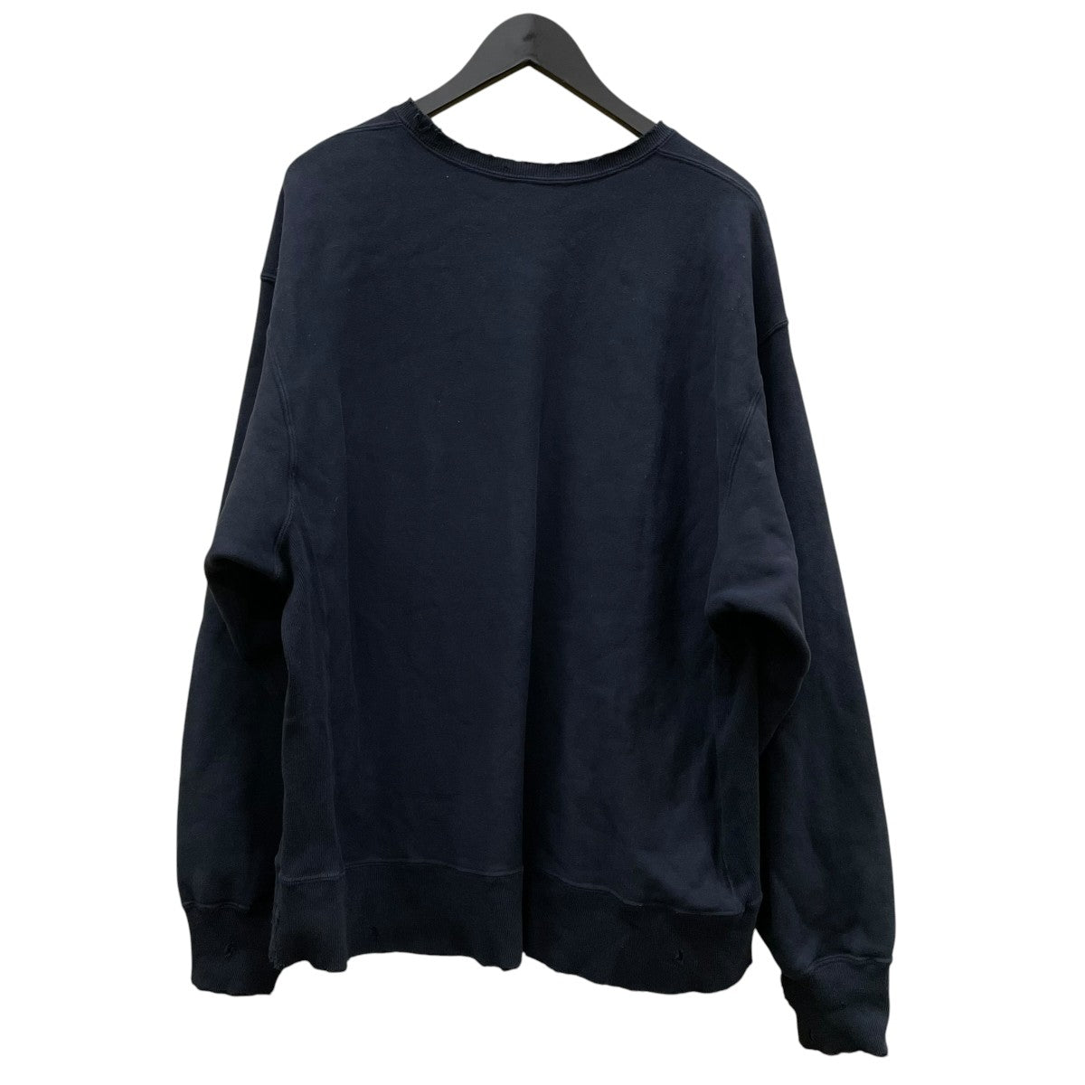 ANCELLM DYED DAMEGE SWEAT SHIRTクルーネックスウェットANC-CT28 古着・中古-2枚目のアイテム画像