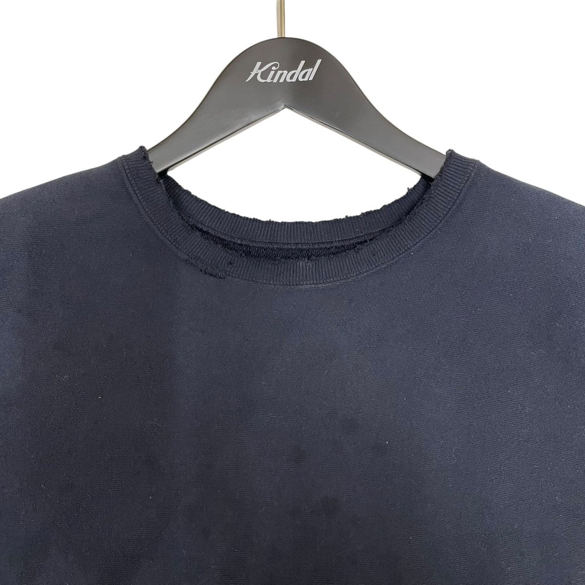 ANCELLM DYED DAMEGE SWEAT SHIRTクルーネックスウェットANC-CT28 古着・中古-3枚目のアイテム画像