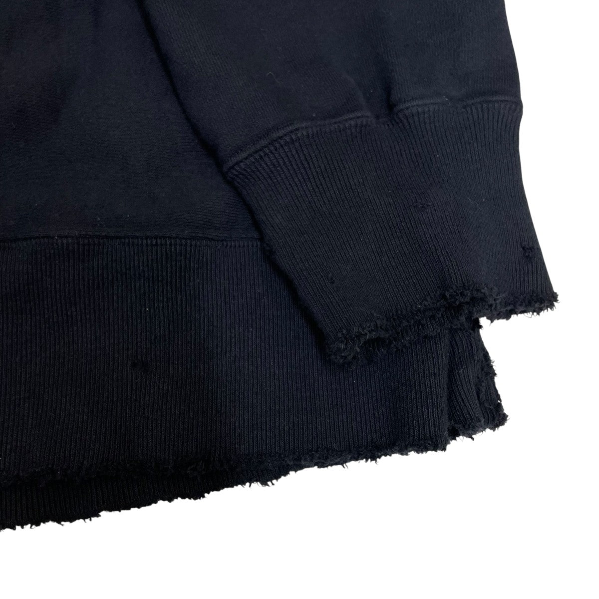 ANCELLM DYED DAMEGE SWEAT SHIRTクルーネックスウェットANC-CT28 古着・中古-4枚目のアイテム画像