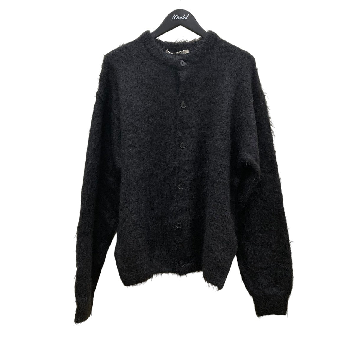 最終値下げ 22AW AURALEE カーディガン ブラック AURALEE(オーラリー) BRUSHED SUPER KID MOHAIR KNIT CARDIGAN