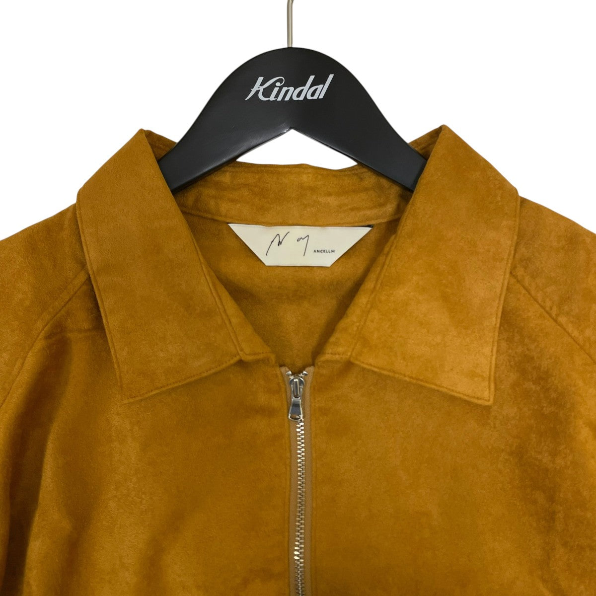 ANCELLM VEGAN LEATHER SKIPPER LONG LS ZIP SHIRTジップシャツANC-SH43 古着・中古-3枚目のアイテム画像