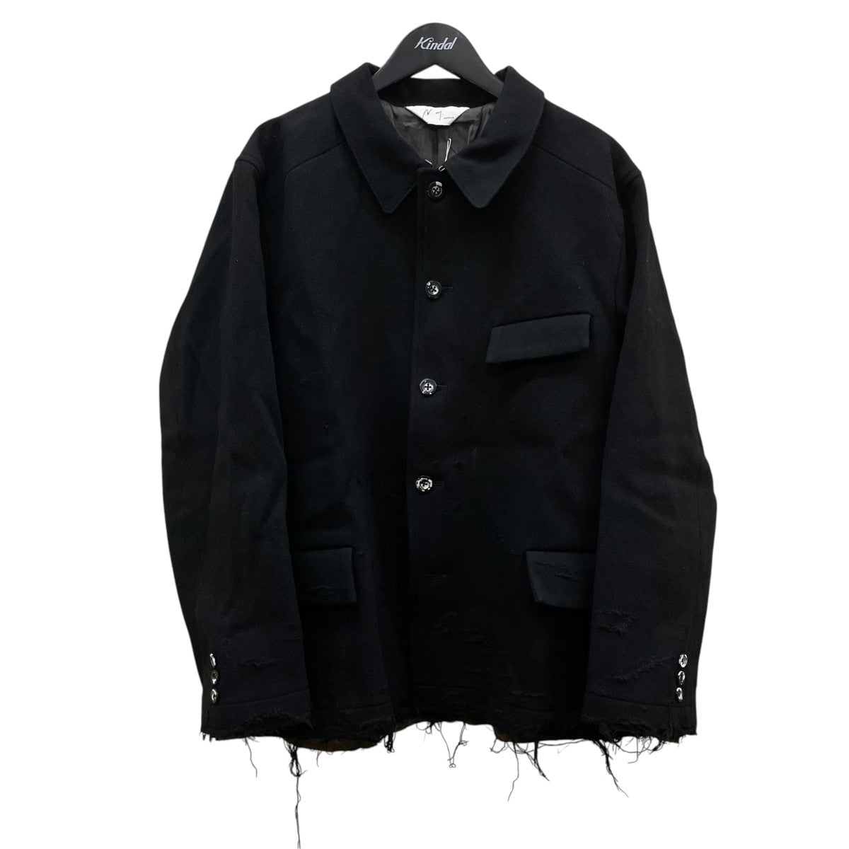 ANCELLM TWEED CRASH JACKETウールジャケットANC-JK37 古着・中古-1枚目のアイテム画像