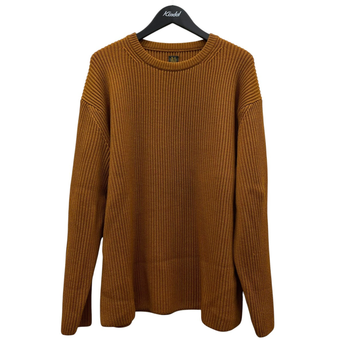 22AWSOLID WOOL RIB CREW NECK ソリッドウール リブクルーネックニットウールニットBN-22FM-036