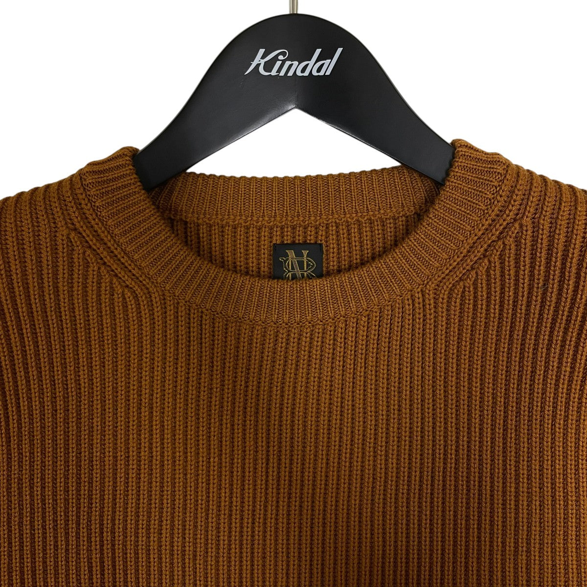 22AWSOLID WOOL RIB CREW NECK ソリッドウール リブクルーネックニットウールニットBN-22FM-036