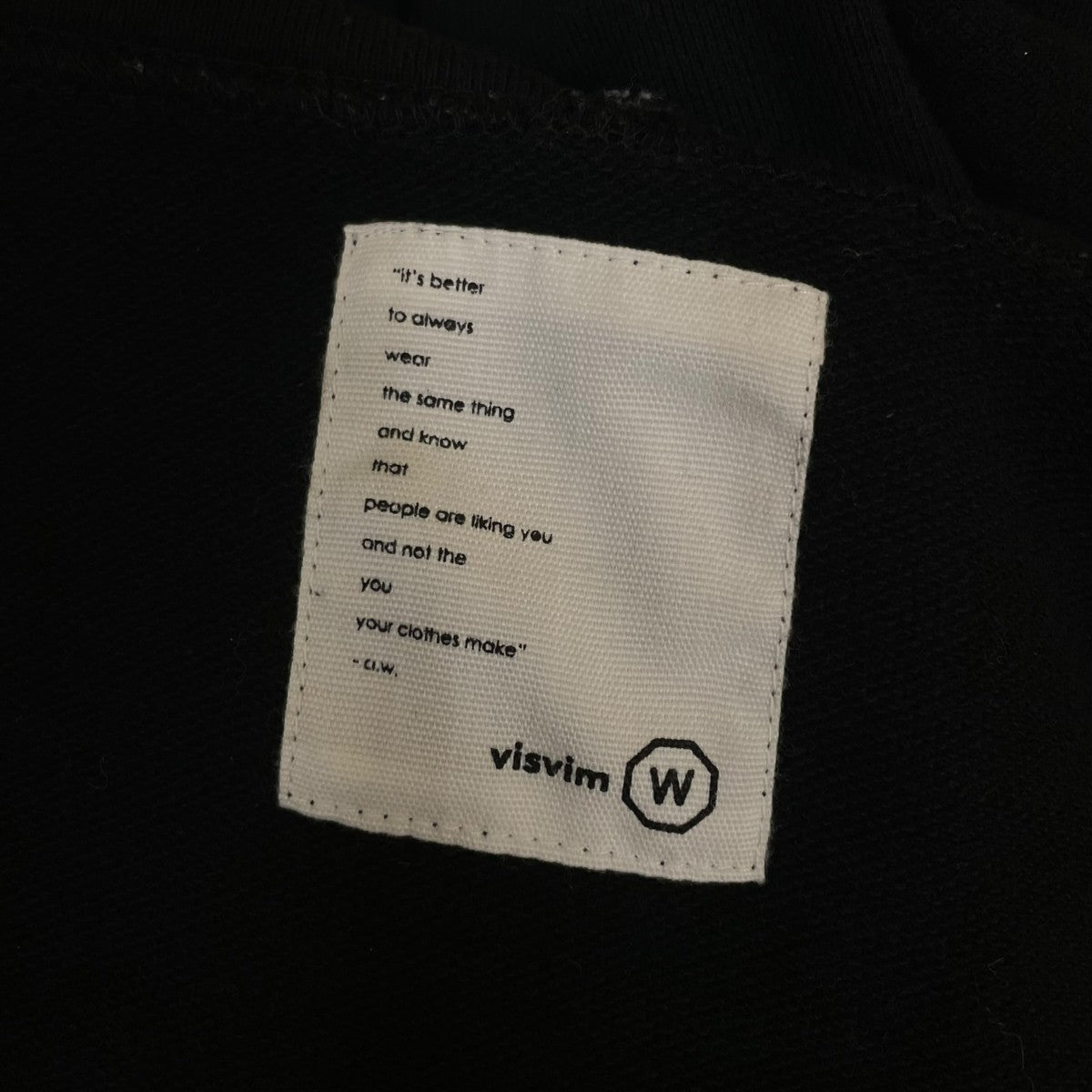 VISVIM ショート丈 コットン 無地 スウェット ジップパーカー フーディー 古着・中古-6枚目のアイテム画像