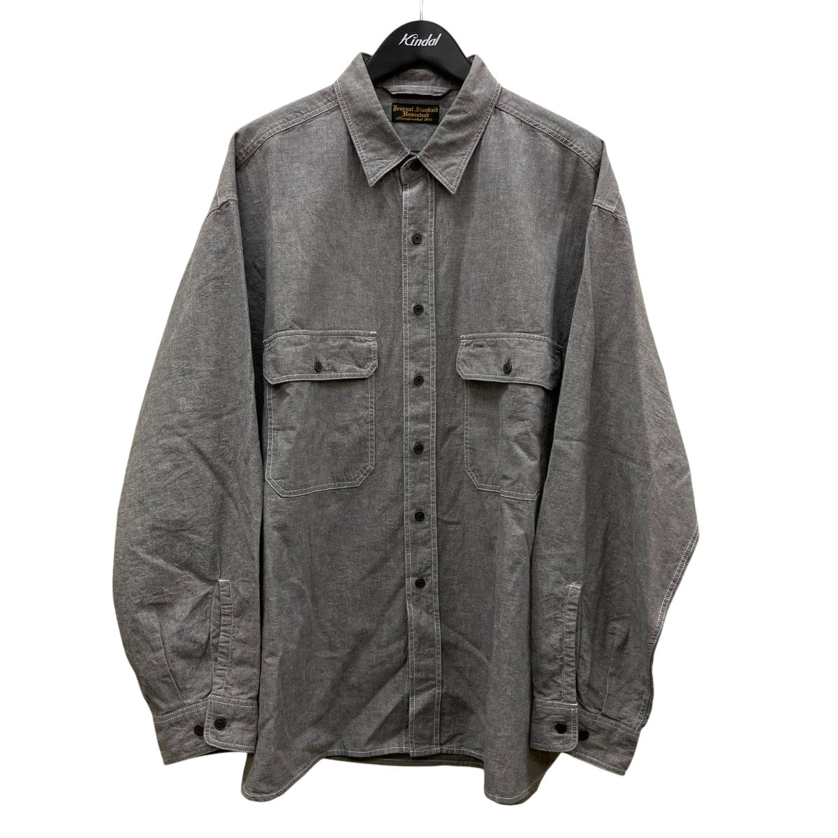 J．S HOMESTEAD 26SSワーカーズ ラージ シャツコットンリネンシャツ 長袖シャツ26050470601010 古着・中古-1枚目のアイテム画像