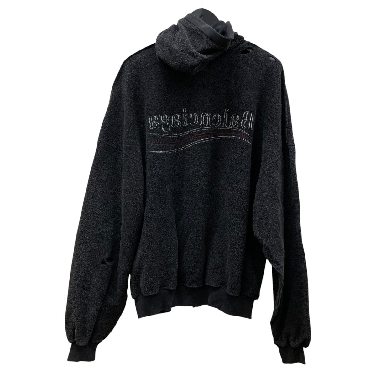 BALENCIAGA インサイドアウトキャンペーンロゴジップアップパーカースウェット ジップパーカー830253 古着・中古-2枚目のアイテム画像