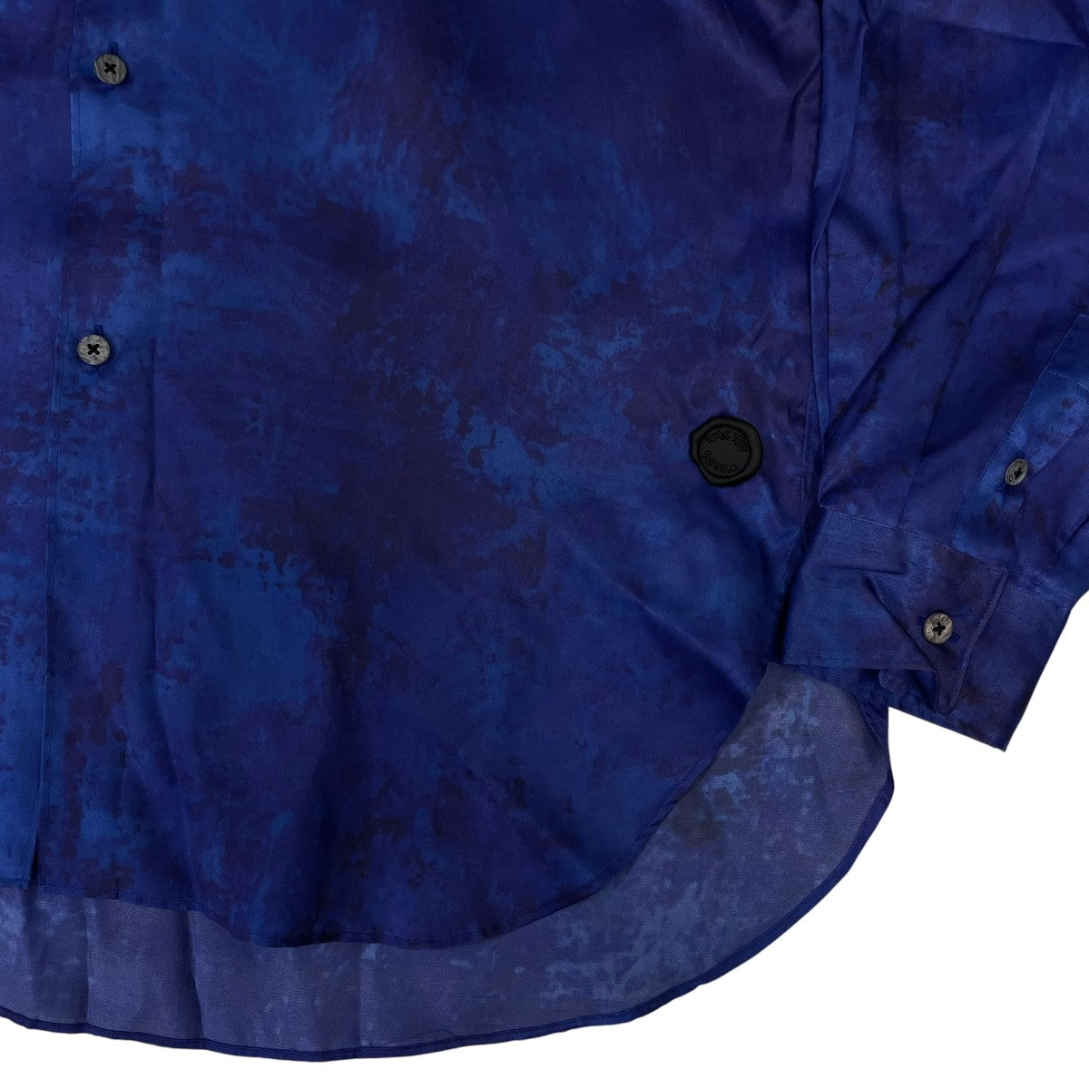 SHINYA KOZUKA FLOWY SHIRTグラデーション タイダイ柄 長袖シャツ2601SK69 古着・中古-4枚目のアイテム画像