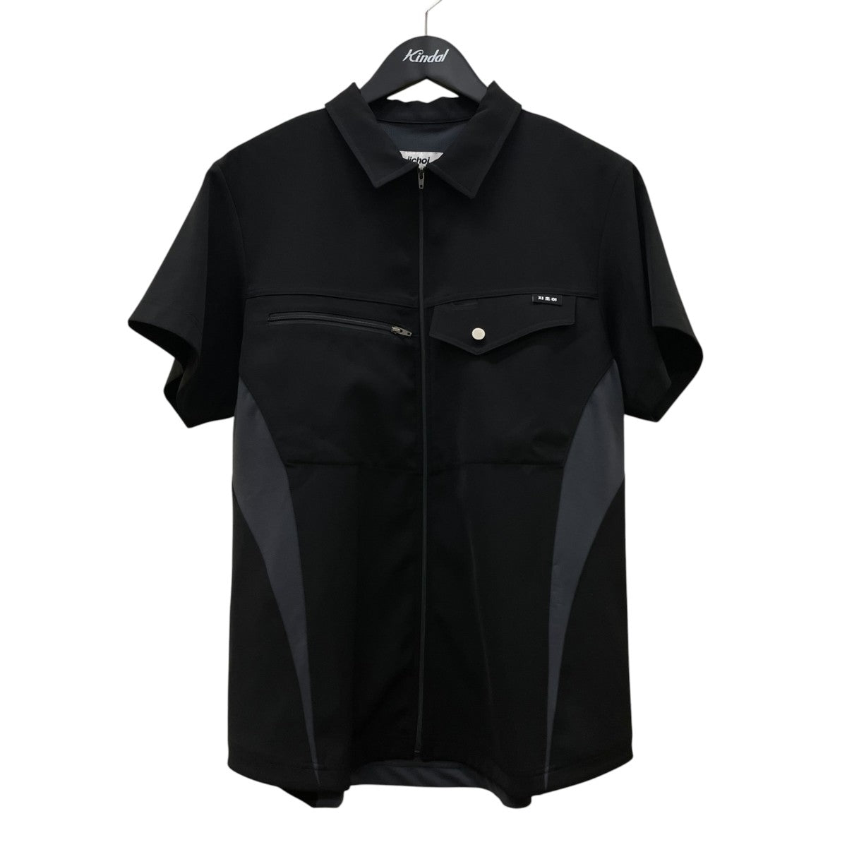 Jichoi テック メッシュ加工 ポリエステル 半袖シャツ 古着・中古-1枚目のアイテム画像
