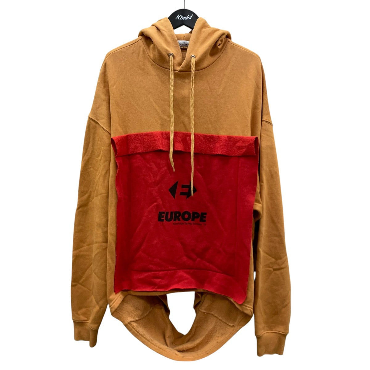 BALENCIAGA 18SSDouble Hem Hoodie ダブルヘムフーディー変形 スウェット フーディー509510 古着・中古-1枚目のアイテム画像