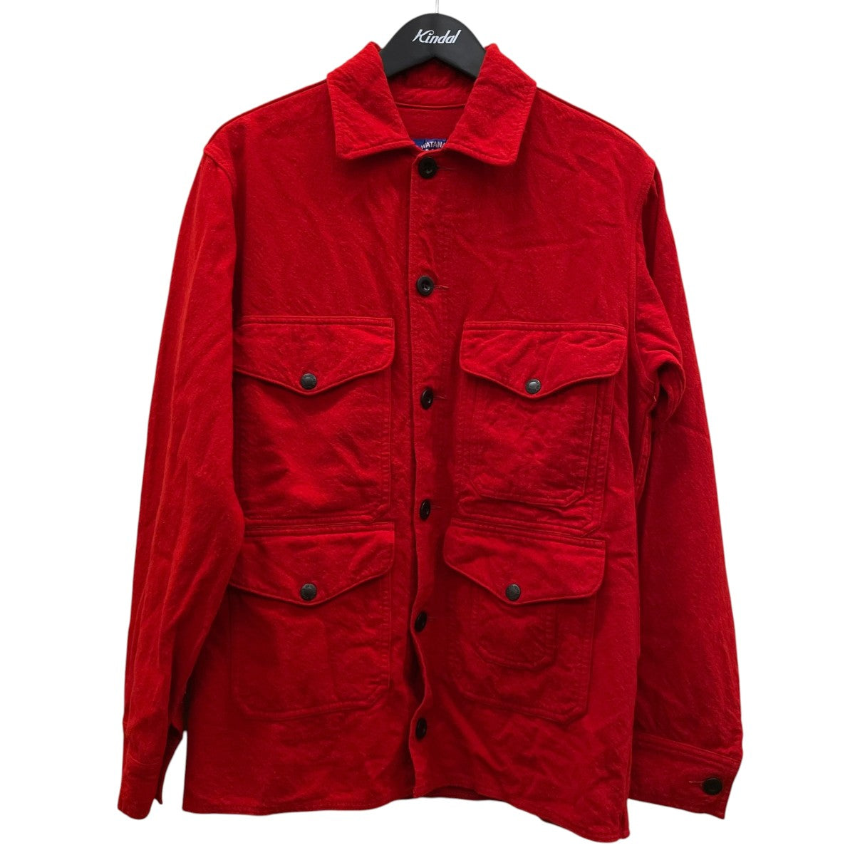 CDG JUNYA WATANABE MAN×FILSON GARMENT 25AWウールアクリルツイル 製品染縮絨シャツジャケットWP-J008 古着・中古-1枚目のアイテム画像