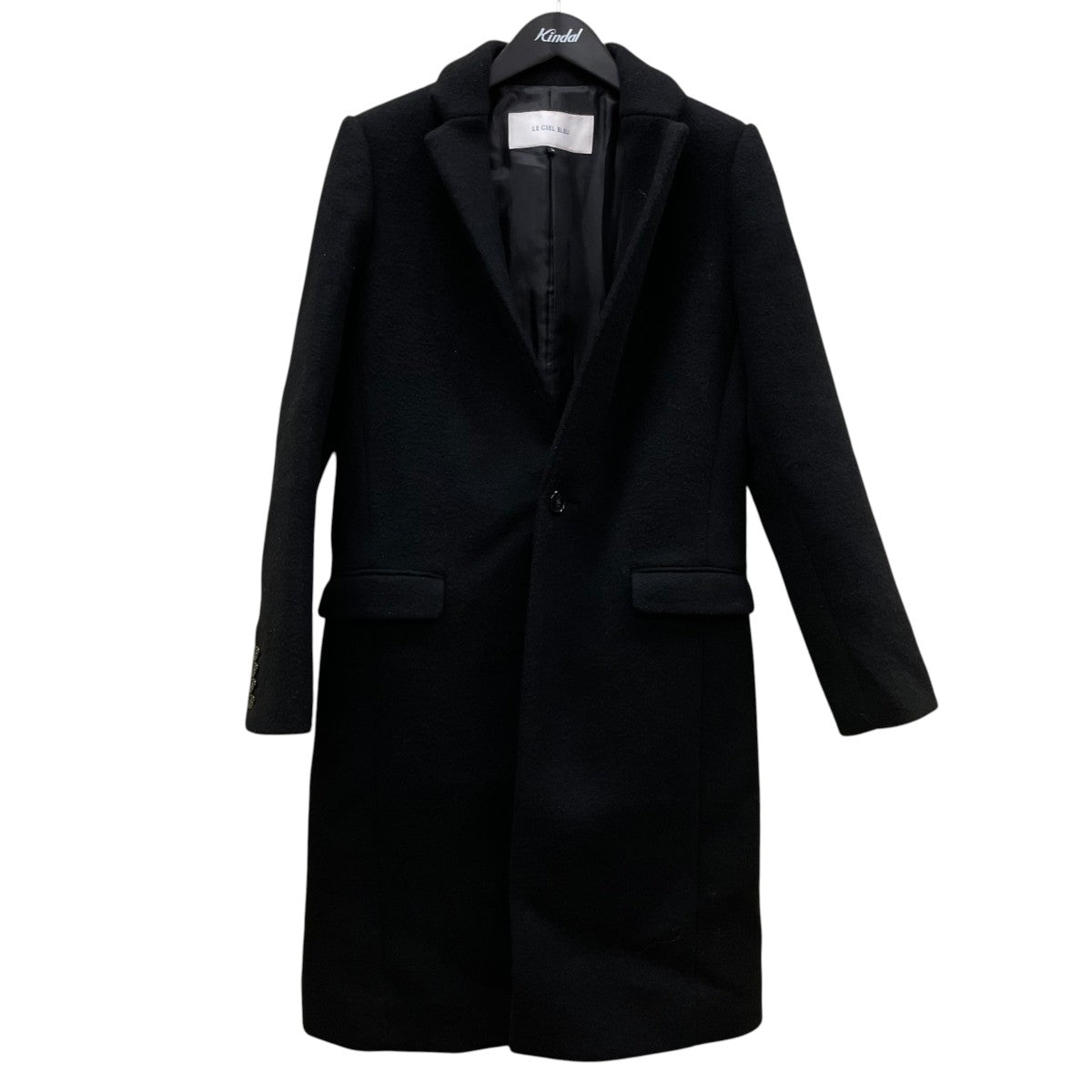 LE CIEL BLEU 19AWSoft Melton Chester Coat ソフトメルトン チェスターコートウールコート21A69713 古着・中古-1枚目のアイテム画像