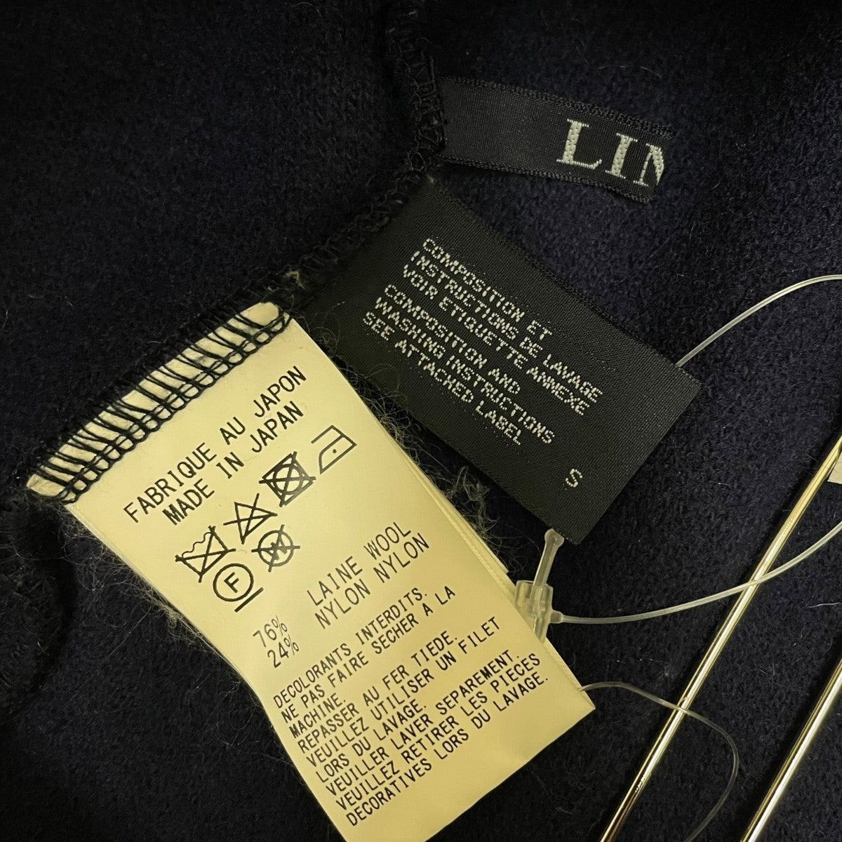 LIMI feu(リミフゥ) 変形ロングコートLC T40 145 LC T40 145 ネイビー 