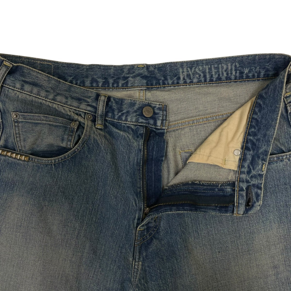 Hysteric Glamour ルーズストレートデニムパンツデニムパンツ ストレートパンツ ワイドパンツ02251AP59 古着・中古-4枚目のアイテム画像