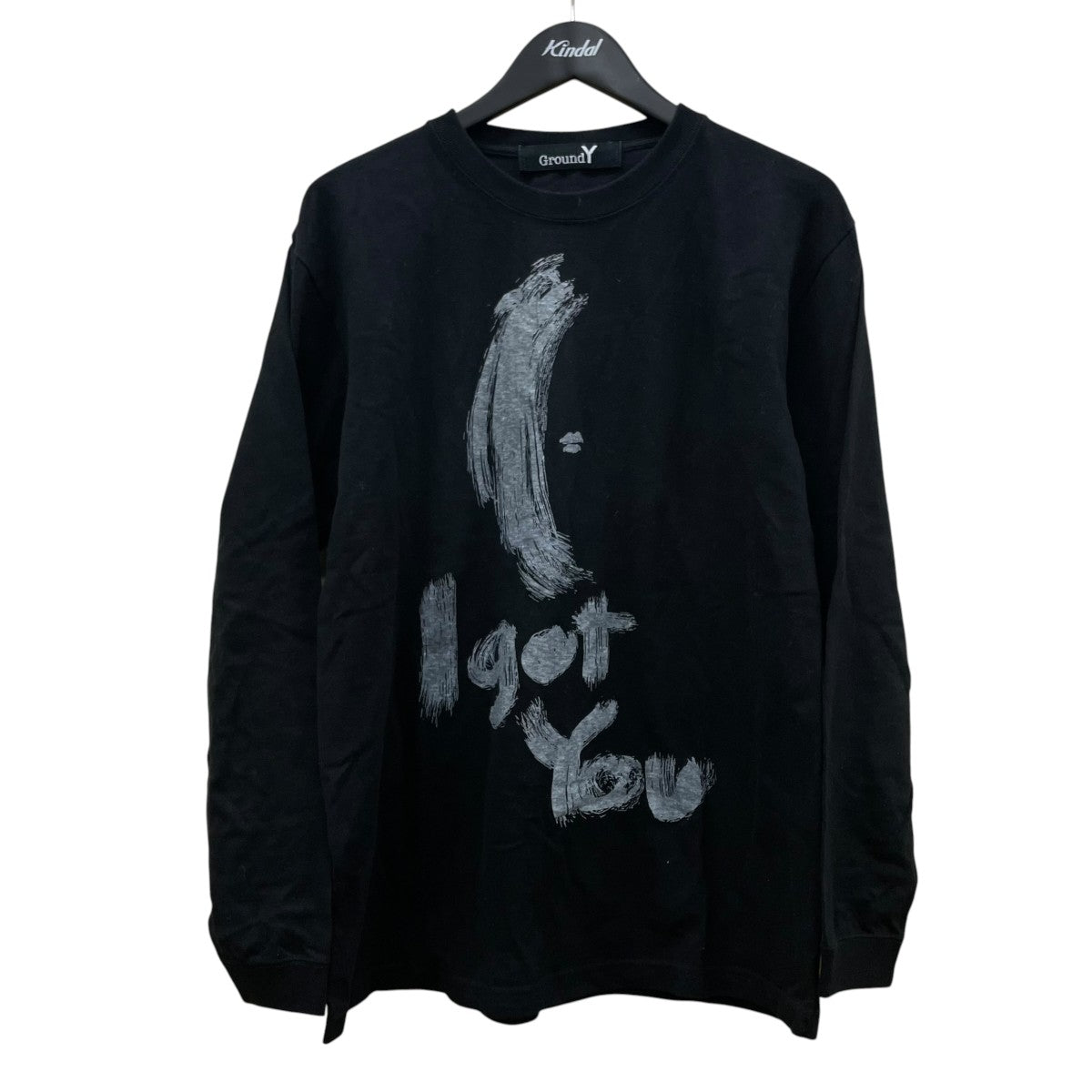 GROUND Y I get youグラフィック プリント 長袖Tシャツ ロングスリーブカットソー 古着・中古-1枚目のアイテム画像
