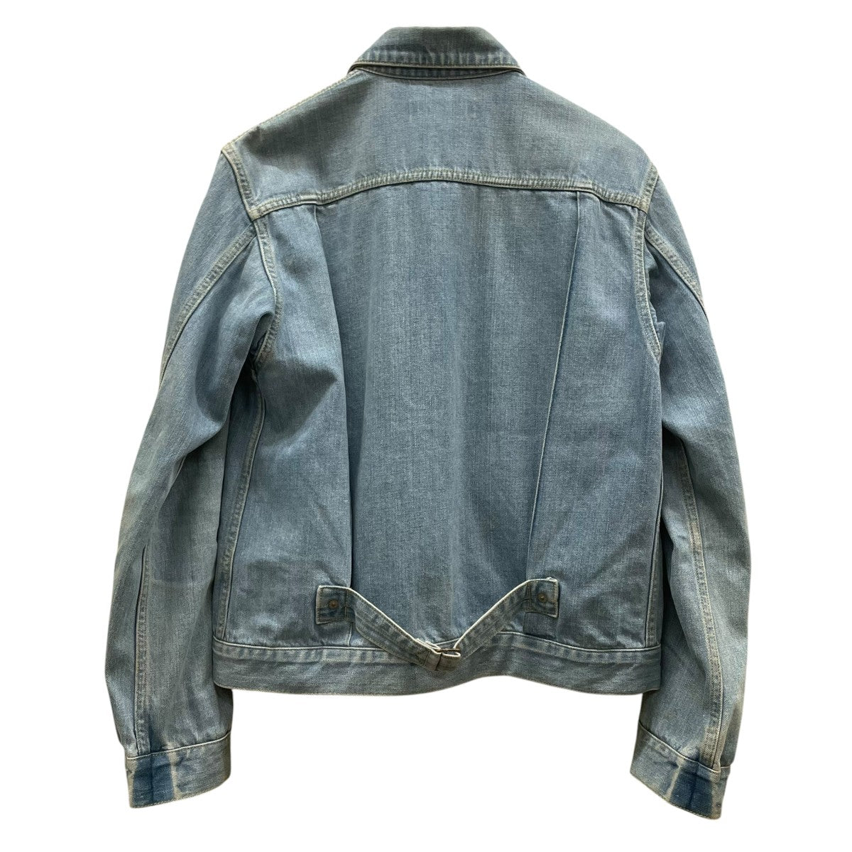 beautiful people 色落ち加工 シンチバックル付き デニムジャケット1635102806 古着・中古-2枚目のアイテム画像