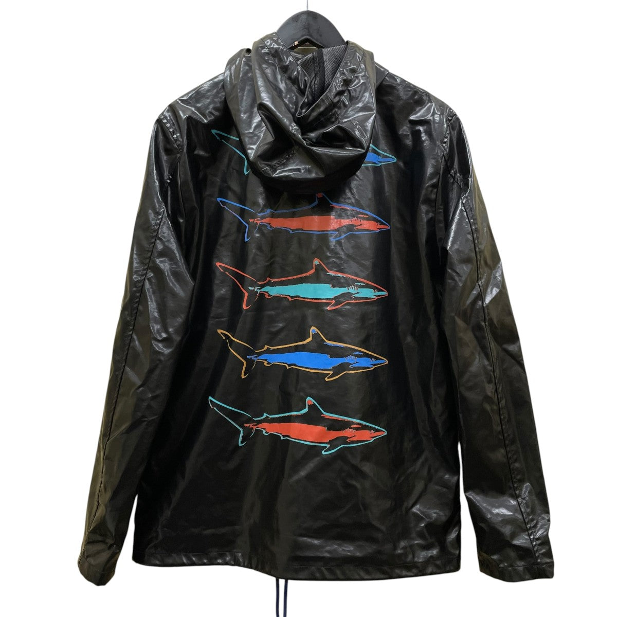 Paul Smith シャークプリント マウンテンパーカー ナイロンジップアップブルゾンPY-HN-88466 古着・中古-2枚目のアイテム画像