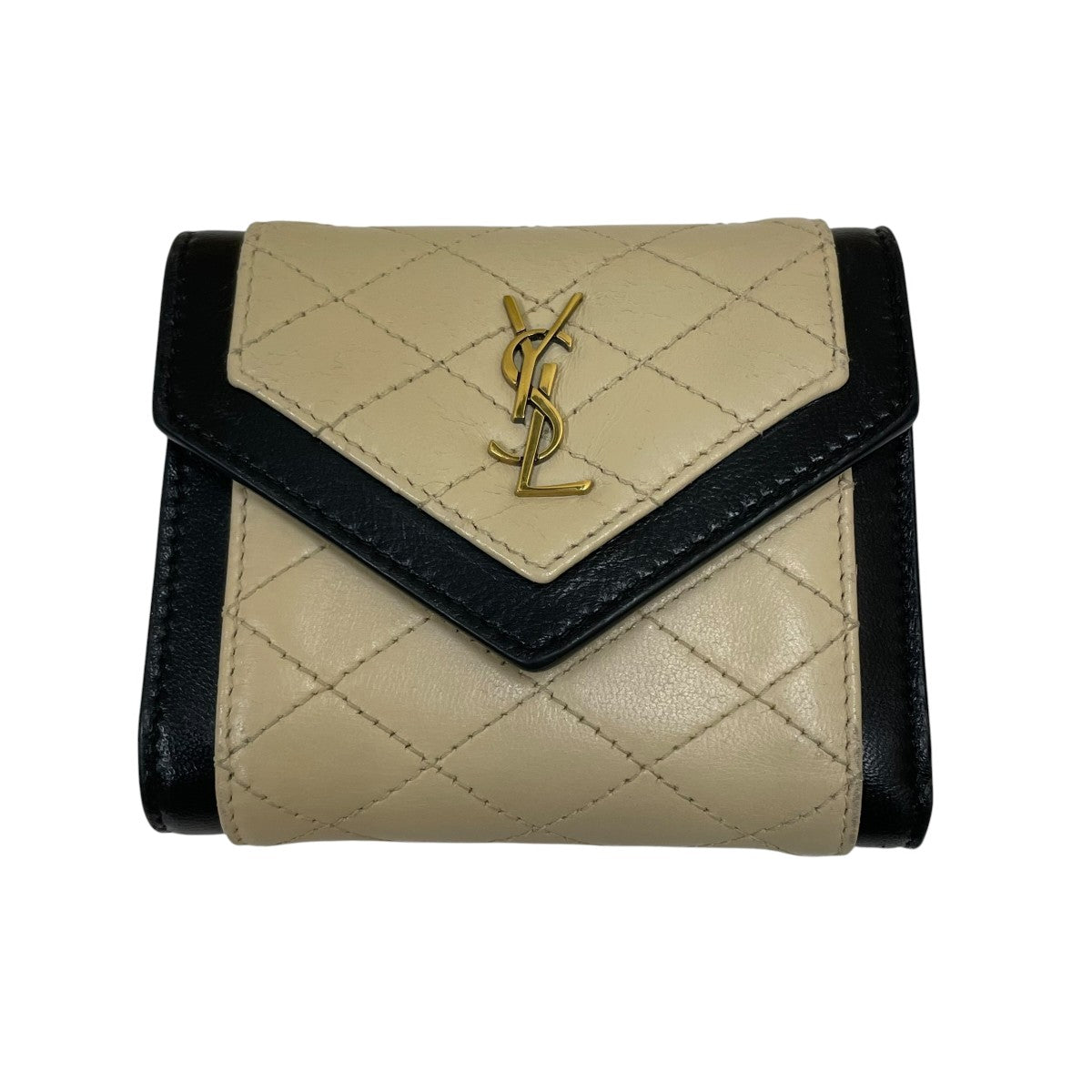 Saint Laurent Paris マルチフォールドウォレットコンパクトウォレット712688 古着・中古-1枚目のアイテム画像