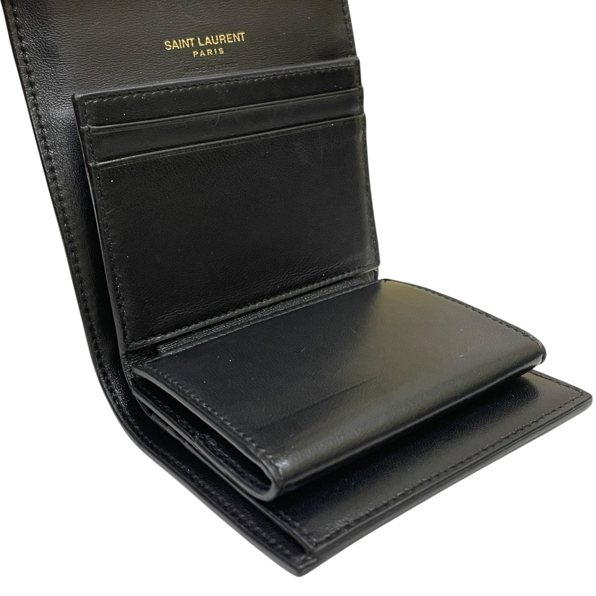 Saint Laurent Paris マルチフォールドウォレットコンパクトウォレット712688 古着・中古-5枚目のアイテム画像