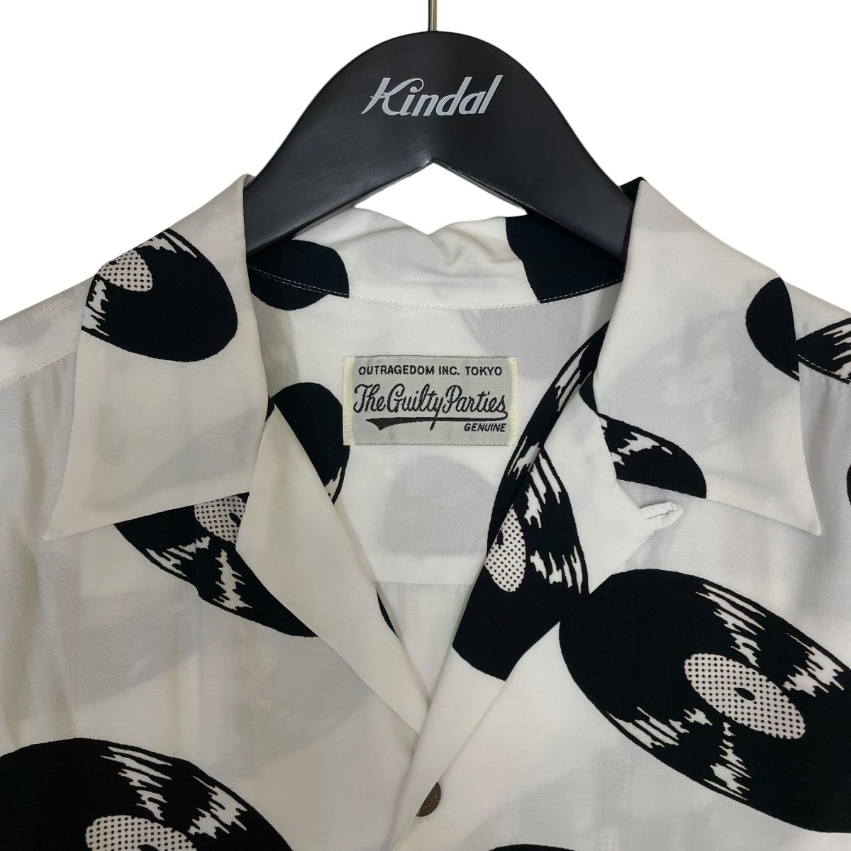 WACKO MARIA Record Hawaiian Shirtレコードプリント オープンカラーシャツ 半袖シャツ 古着・中古-3枚目のアイテム画像