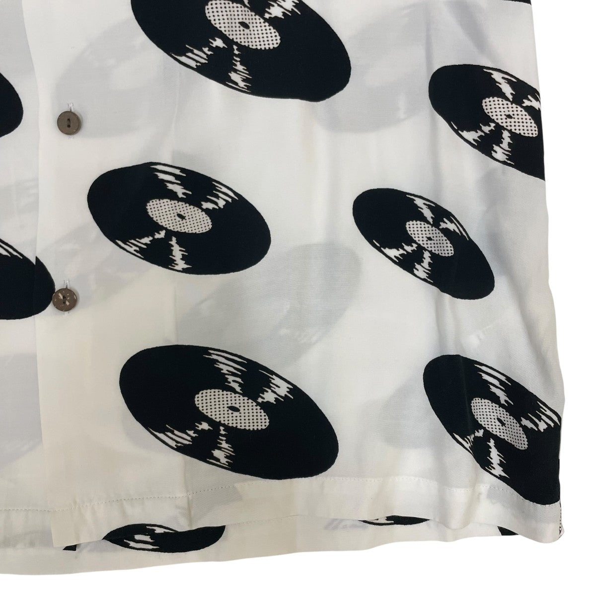 WACKO MARIA Record Hawaiian Shirtレコードプリント オープンカラーシャツ 半袖シャツ 古着・中古-4枚目のアイテム画像