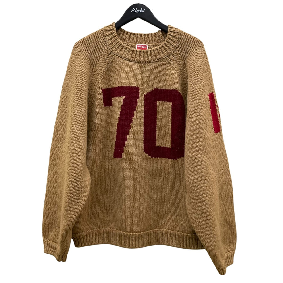 KENZO SEASONAL GRAPHIC JUMPERクルーネックニットFC65PU3153BA 古着・中古-1枚目のアイテム画像
