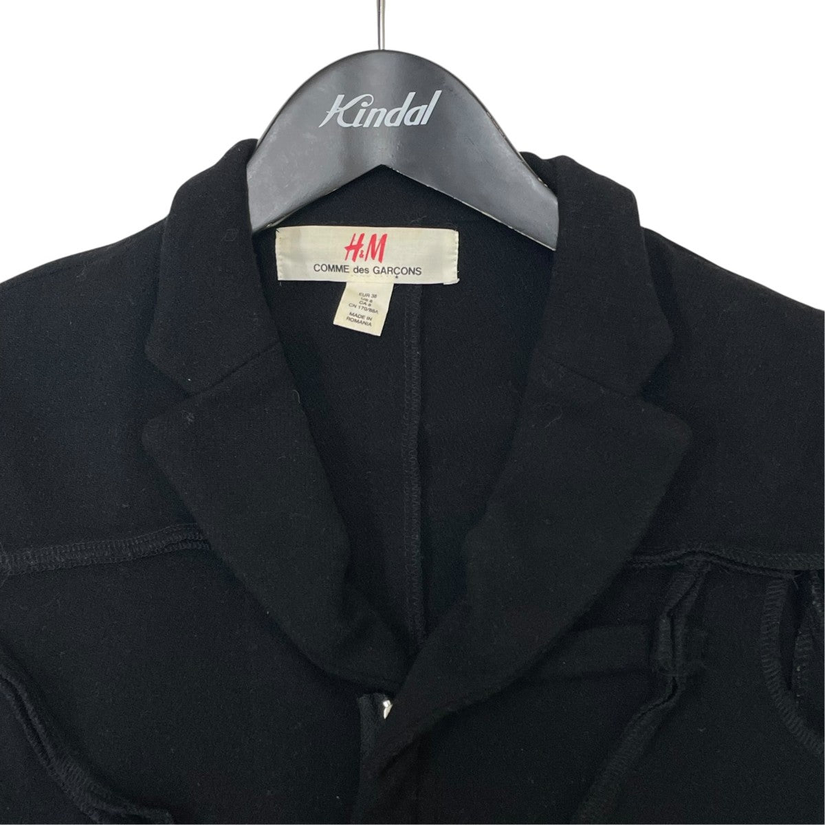 H＆M×COMME des GARCONS テーラードジャケット 古着・中古-3枚目のアイテム画像