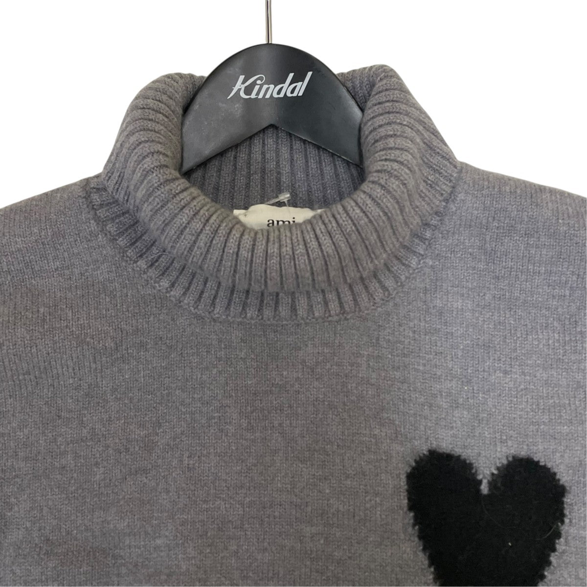 AMI PARIS Ami de CoeurタートルネックニットUKS402 古着・中古-3枚目のアイテム画像