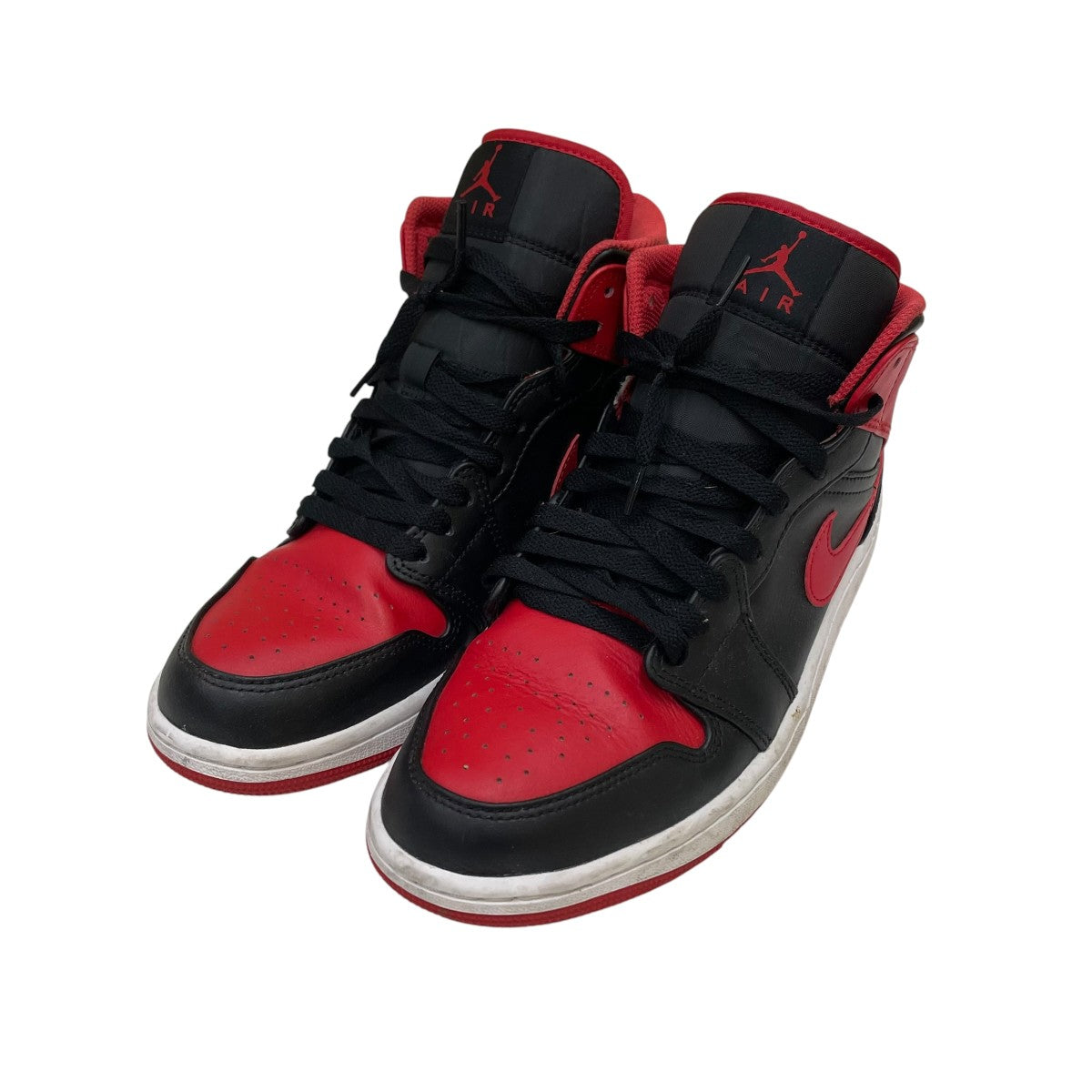 NIKE Nike Air Jordan 1 Mid Bred ToeスニーカーDQ8426-060 古着・中古-1枚目のアイテム画像
