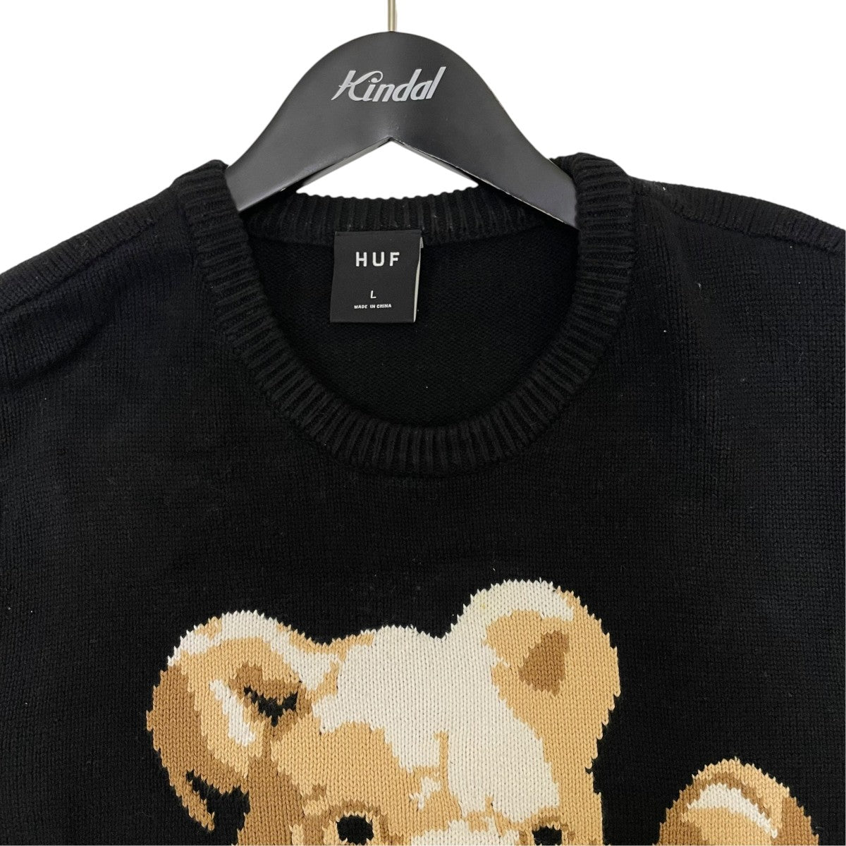 HUF GIFT BEAR INTARSIA SWEATERクルーネックニットKN00574 古着・中古-3枚目のアイテム画像