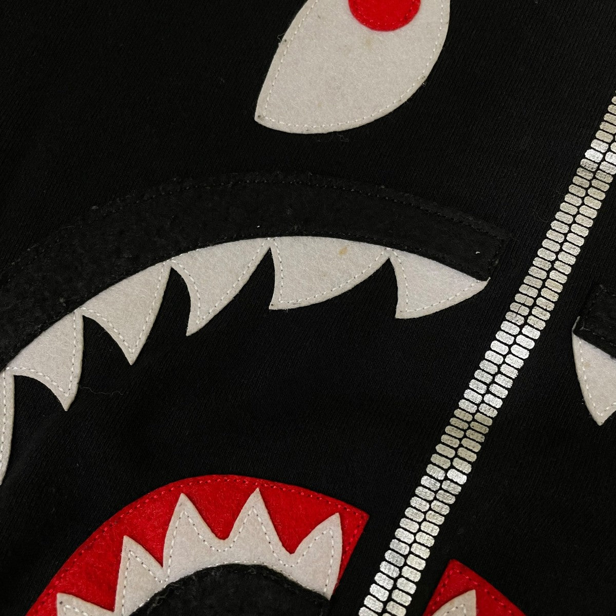 A BATHING APE SHARK CREWNECKクルーネックスウェット トレーナー001SWF801008X 古着・中古-7枚目のアイテム画像