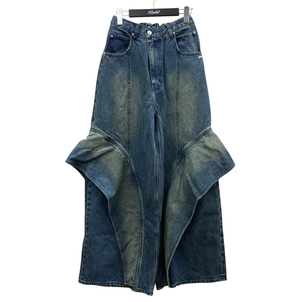 MIKAGE 26SSAngel Fin Wide Denim Pants変形 ワイドデニムパンツ バギーパンツ26SS-0704 古着・中古-1枚目のアイテム画像
