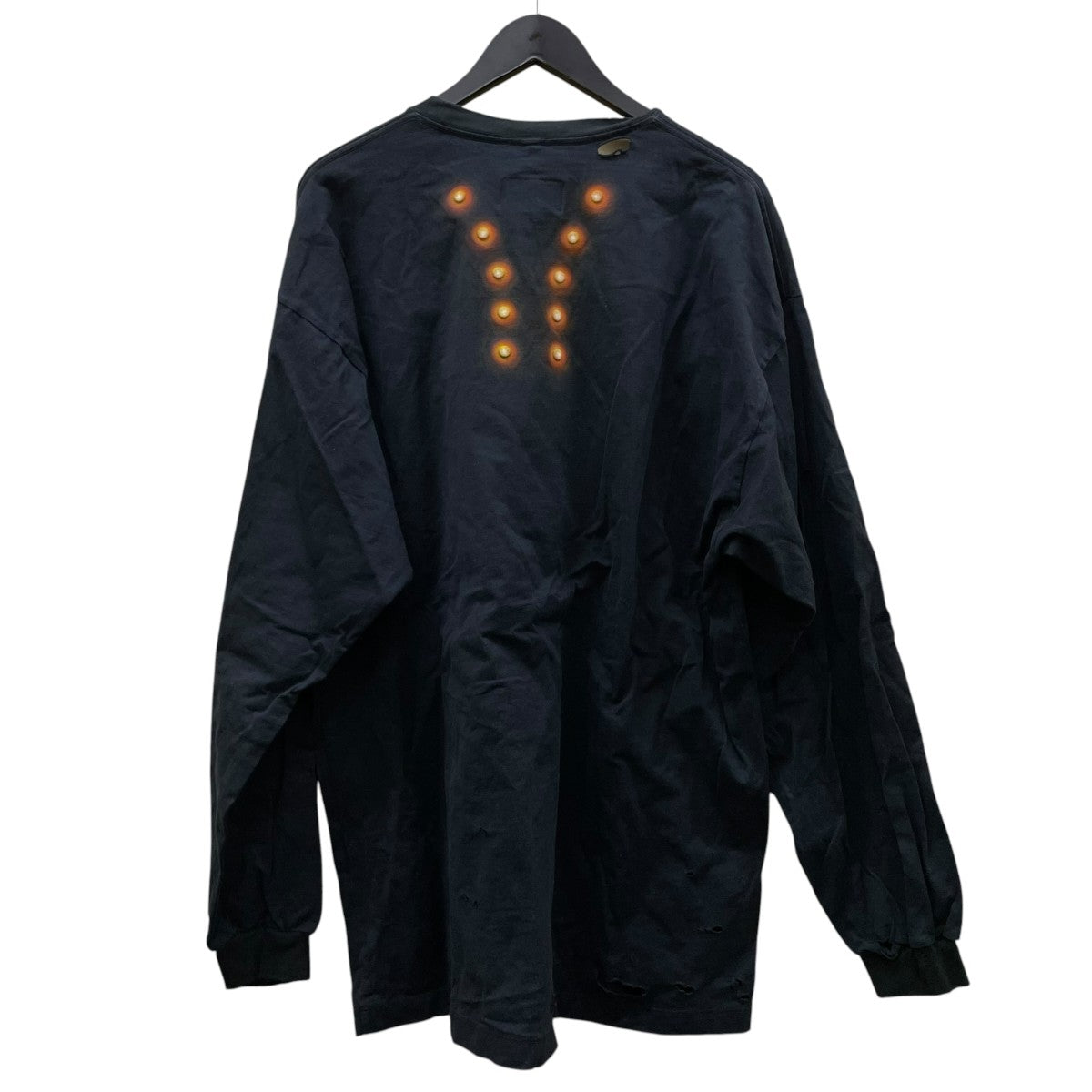 doublet MAGNETIC LONG SLEEVE T-SHIRTプリント ダメージ加工 長袖Tシャツ コットンTシャツ24AW35CS338 古着・中古-2枚目のアイテム画像