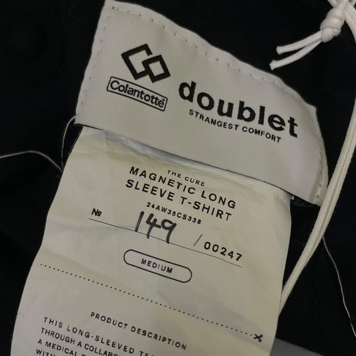 doublet MAGNETIC LONG SLEEVE T-SHIRTプリント ダメージ加工 長袖Tシャツ コットンTシャツ24AW35CS338 古着・中古-6枚目のアイテム画像