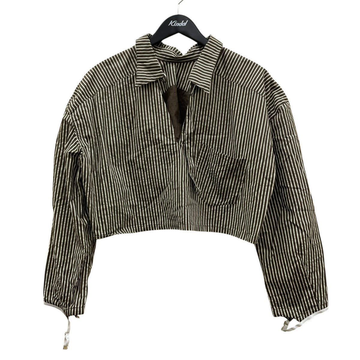 Knuth Marf 2way stripe volume shirtストライプ柄 長袖シャツ コットンシャツKM24SG08 古着・中古-1枚目のアイテム画像