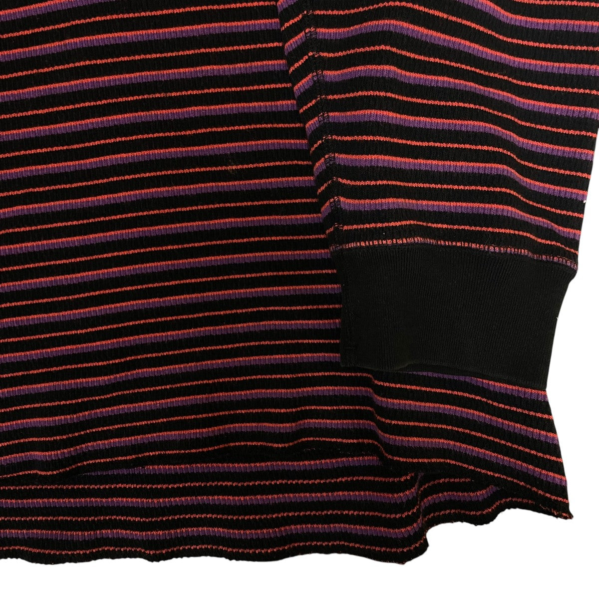 DAIRIKU couple border embroidery tee刺繍 ボーダー コットン 長袖スウェット ロングスリーブカットソー22SS C-10 古着・中古-4枚目のアイテム画像