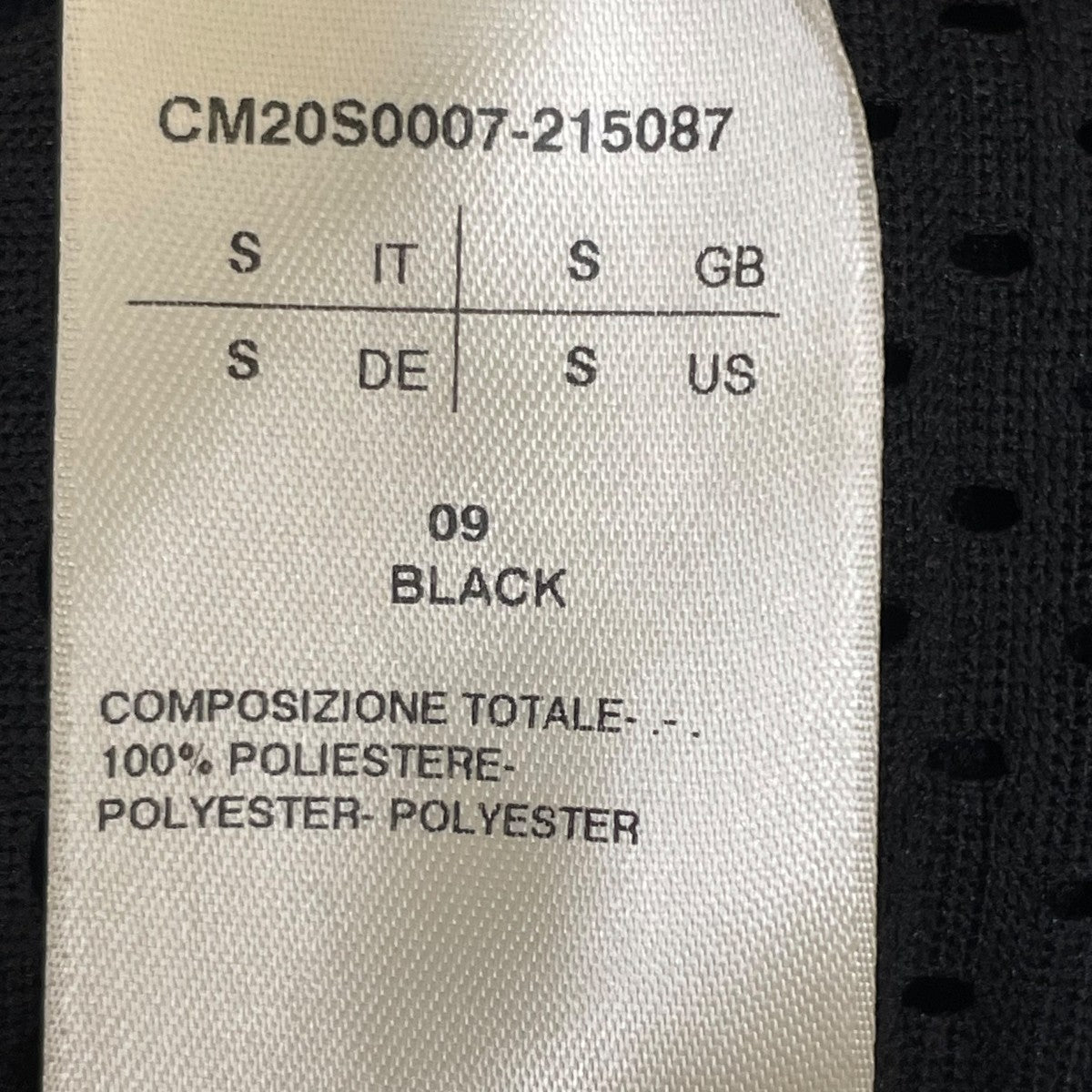 RICK OWENS×Champion Mesh Toga Tee半袖TシャツCM20S0007-215087 古着・中古-5枚目のアイテム画像