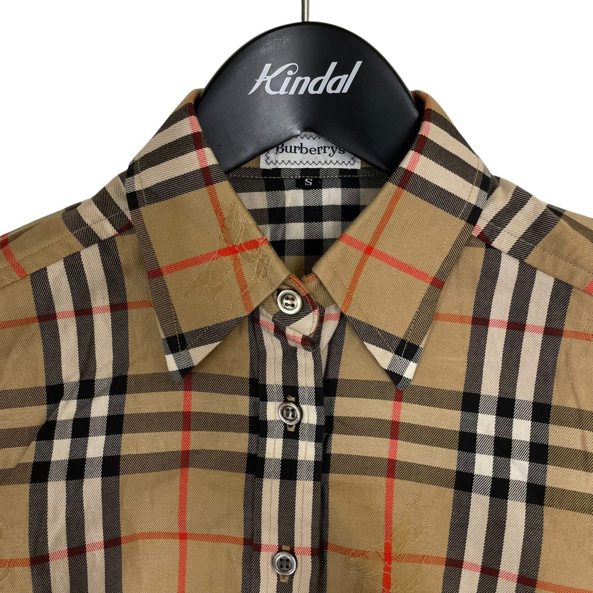 Burberry’s ノバチェック柄 シャドーホース 長袖シャツFE001-104-50 古着・中古-3枚目のアイテム画像
