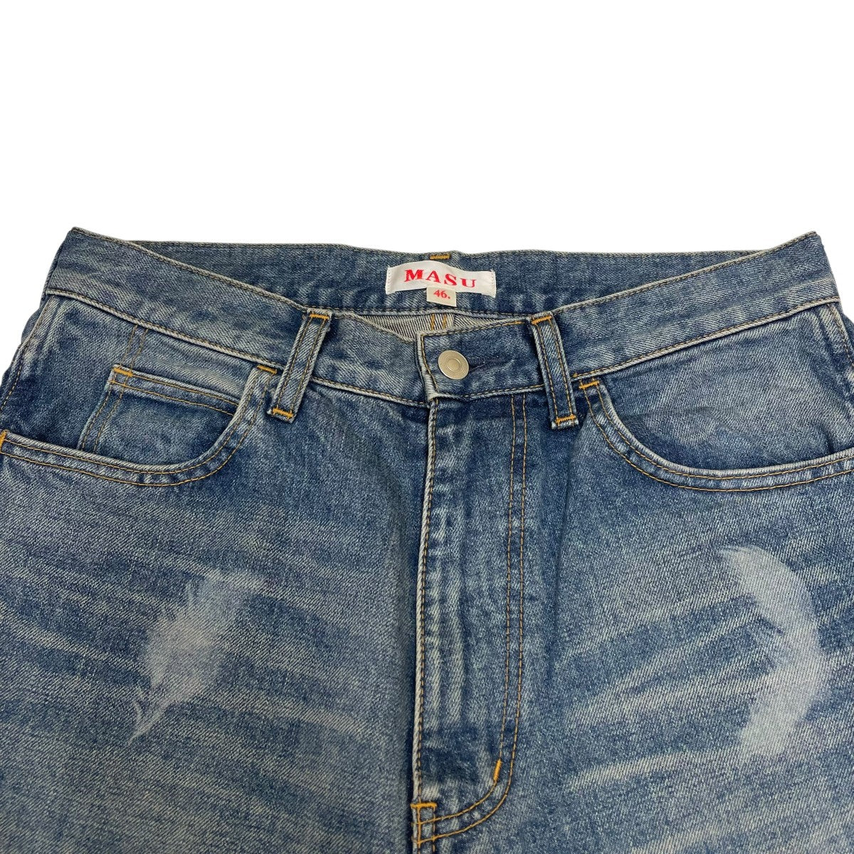 MASU FEATHER BAGGY JEANSデニムパンツMBFW-PTB224L 古着・中古-3枚目のアイテム画像