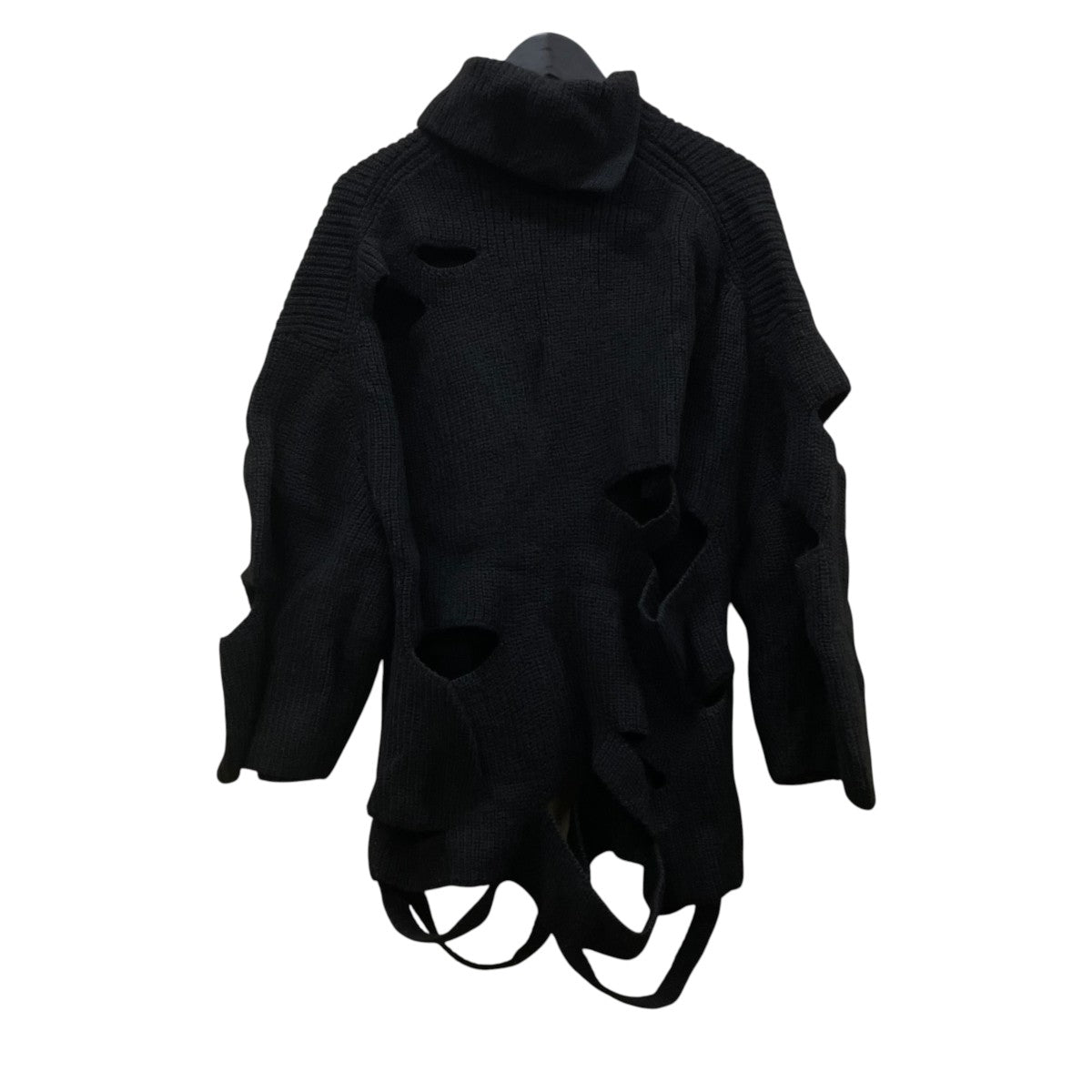 Y’s 22AWSLASHED HIGHNECK KNIT PULLOVERハイネックニットYE-K28-587 古着・中古-2枚目のアイテム画像