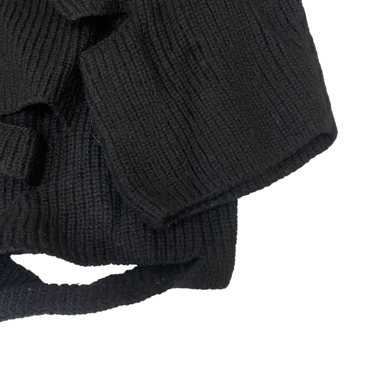 Y’s 22AWSLASHED HIGHNECK KNIT PULLOVERハイネックニットYE-K28-587 古着・中古-4枚目のアイテム画像