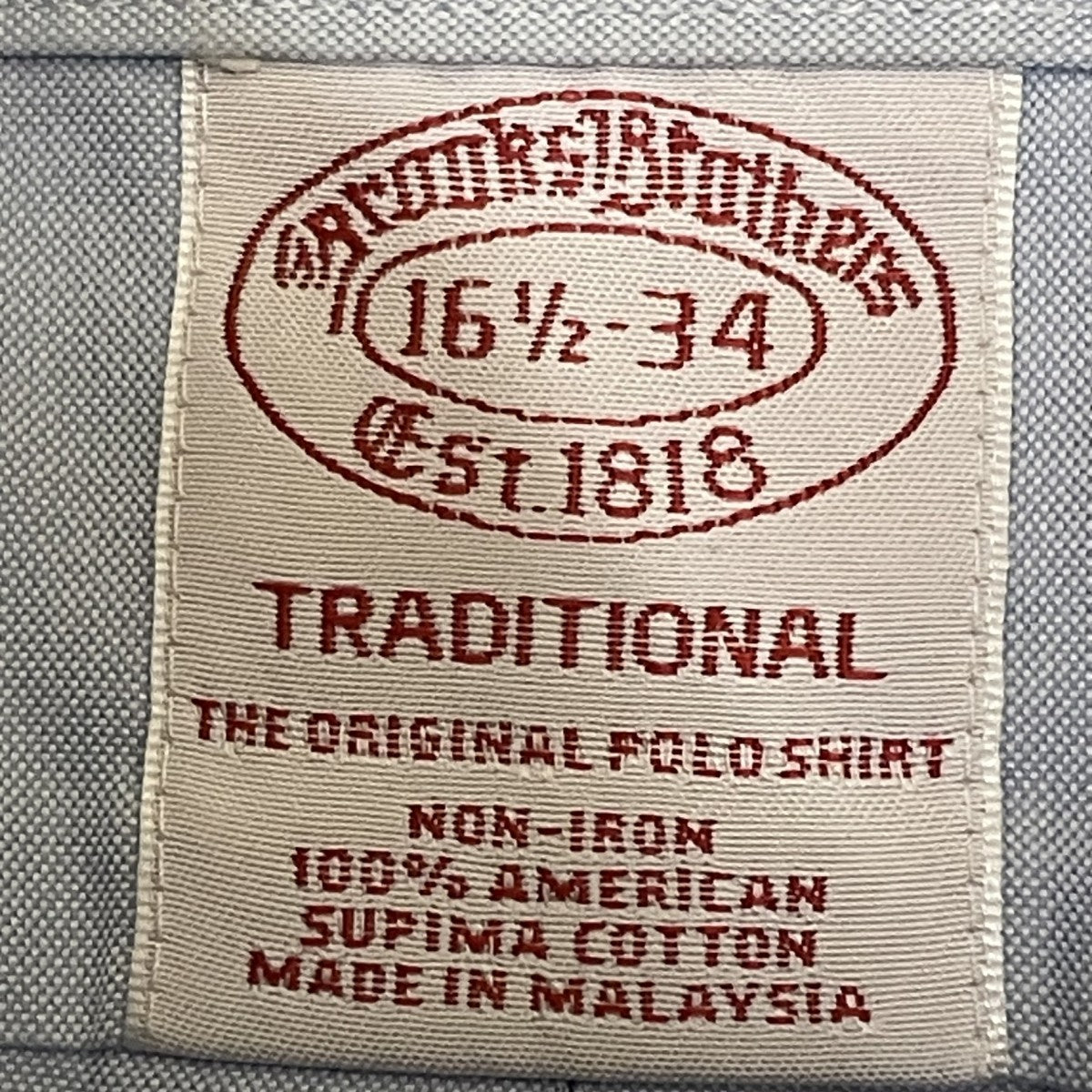 BROOKS BROTHERS ボタンダウンシャツ 古着・中古-7枚目のアイテム画像