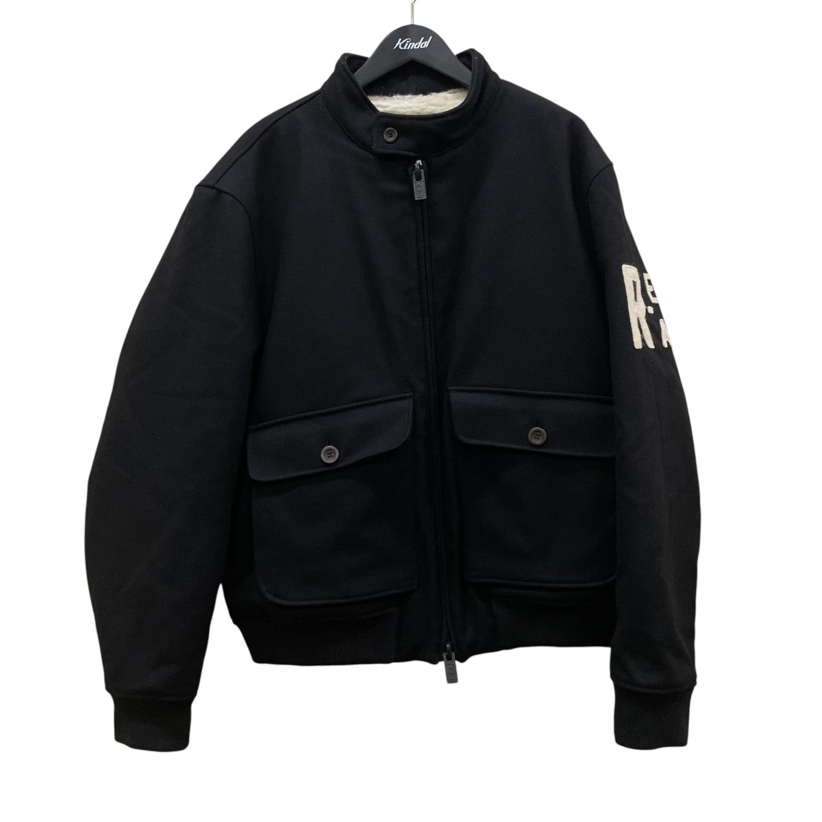 EMPORIO ARMANI 20AWR-EA I’M SAYING YES TO RECYCLINGウールボンバージャケット6H1BS0 1NN1Z 古着・中古-1枚目のアイテム画像